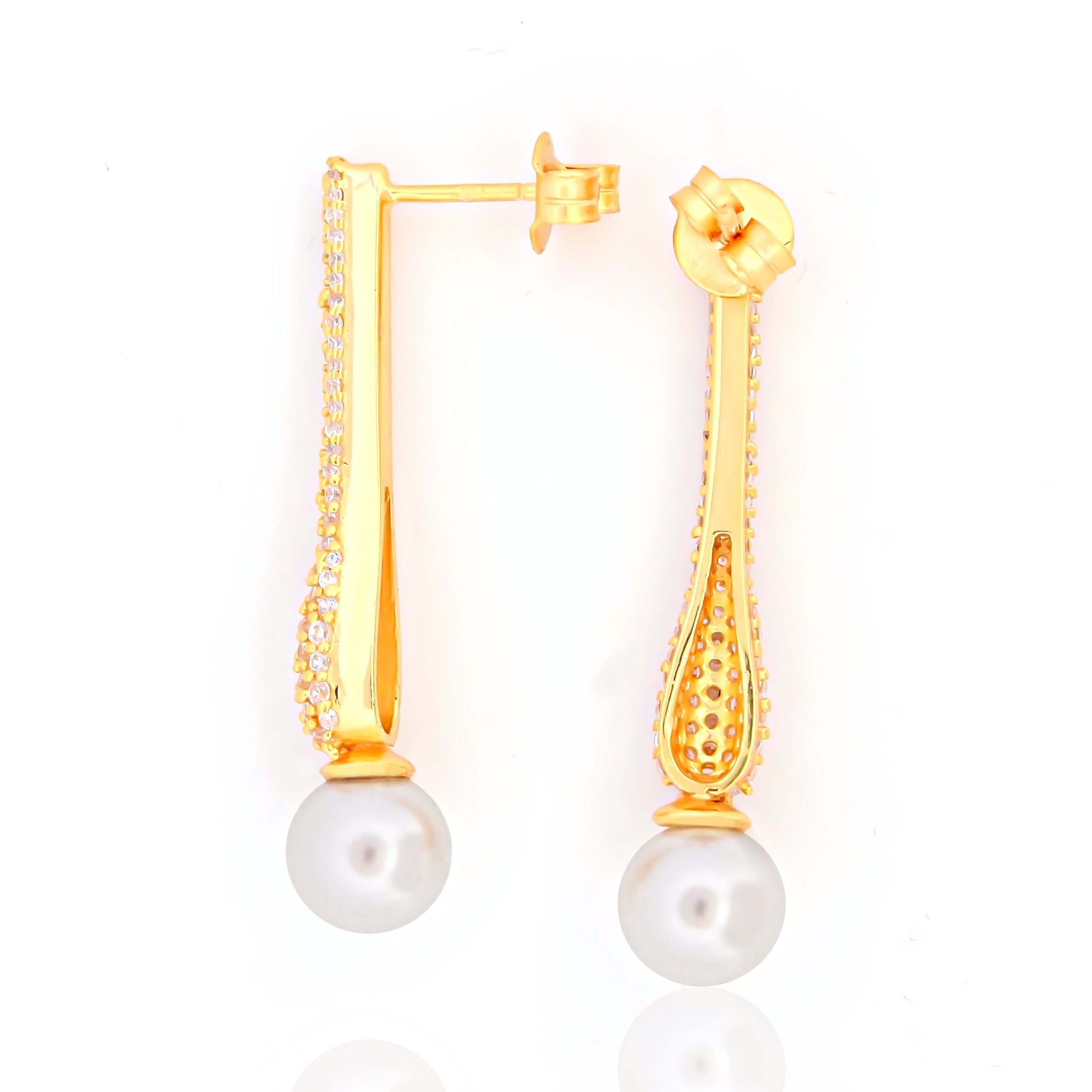 925 Sterling Silver CZ Stone Earring For Women By Kesardeep